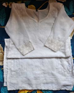 White Embroidered Top