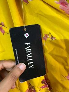 Faballey Yellow Dress With Tag