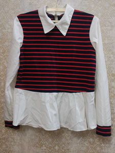 Fall Season Striped Long Sleeve Top