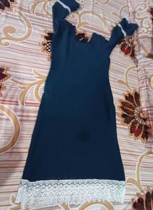 Teal Colored Garara Kurti Set