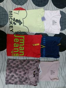 Mega Sale 💥 Pack Of 6 Girlish Tshirts