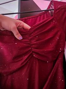 Bodycon Maroon Dress