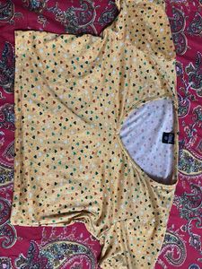 Cute Heart Print Top
