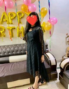 Elegant Black Lace Birthday Party Dress