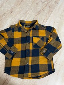 Boys warm Plaid Flannel Shirt 18-24months
