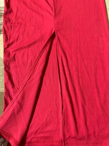 Button Cocktail Red Dress