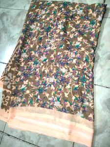 Floral Print Saree