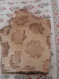 Padded Full Sleeves Golden Blouses