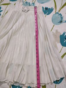 Off White Flare Skirt