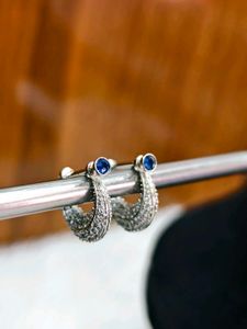 925 Silver Sterling Blue Stone Bali