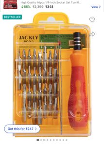 Jackley 32 In 1 Toolkit Unused Professional Set Lo