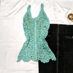 Crochet Lace Tank Top✨