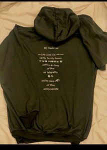 &#34;BE&#34; Graphic Olive Green Hoodie