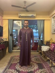 Mens Arabic Full  Jubba Pure Heavy Japan Satin