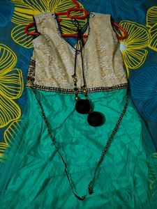 Ethnic Gown Set With Pant And Dupatta