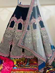 Beautiful Stitched Neavy blue Lehanga