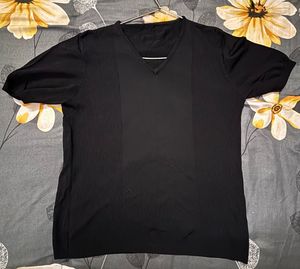 Black V-Neck T-Shirt