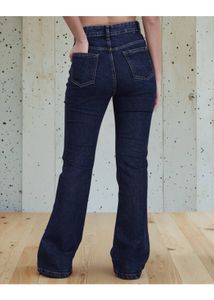 Dark blue bootcut jeans