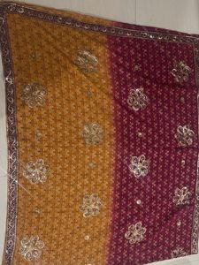 Elegant Ombre Sari with Embellishments
