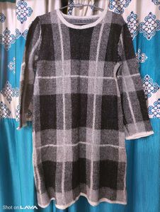 Plaid Knit Dress