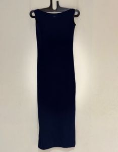Navy blue body cone dress