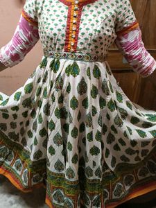 FullFlare AnarkaliKurti with a BeautifulBoho Prin