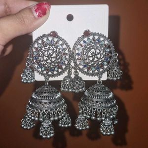 Layered Jhumka Earrings