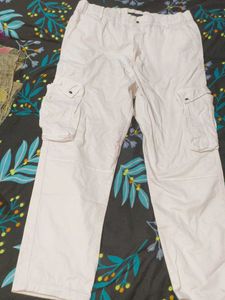 White Cargo Pants