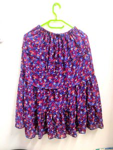Floral Tiered Skirt