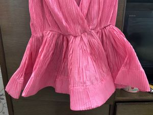 Pink Peplum Top