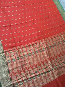 Red Banarasi Silk Saree