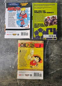 Blue Lock, Naruto, One Piece All 3 Manga Comics