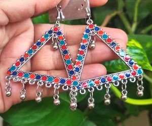 Sparrow Women Afgani Oxidize multicolour Earring