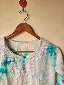 Tie Dye Blue Kurta (S)