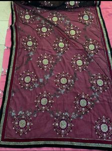Party Wear Heavy Embroidery Saree