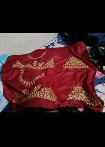 New Embroidered Saree With Designe Blouse Piece