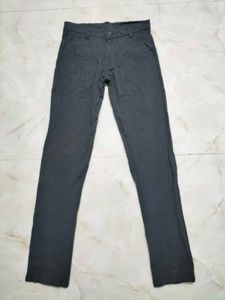 Gray Casual Pants
