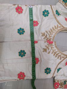 Cream Floral Lehanga