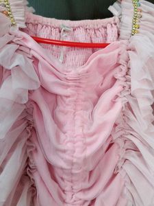 Pink Ruffle Top