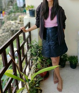 Sexy Leather Skirt