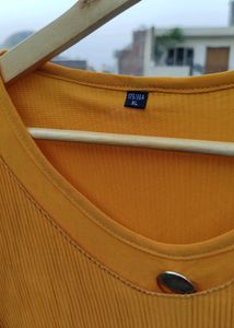 Mustard Striped Top