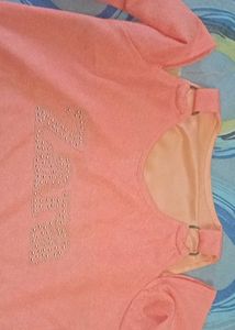 Pink Off Shoulder Top
