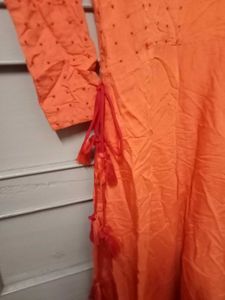 Orange Kurta With Dupatta