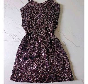 Purple Sequin Dress !!