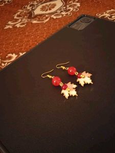 Leaf Charm Earrings