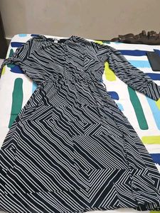 H&M Striped Black & White Dress