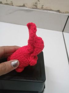 Red Crochet Bunny