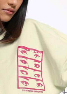 Graphic Print Crop sweatshirt