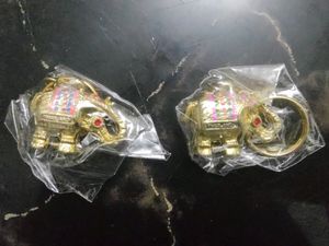 2 Thailand Jeweled Elephant Keychain