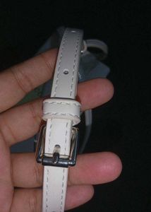 Cream Color Imported Crossbody Bag